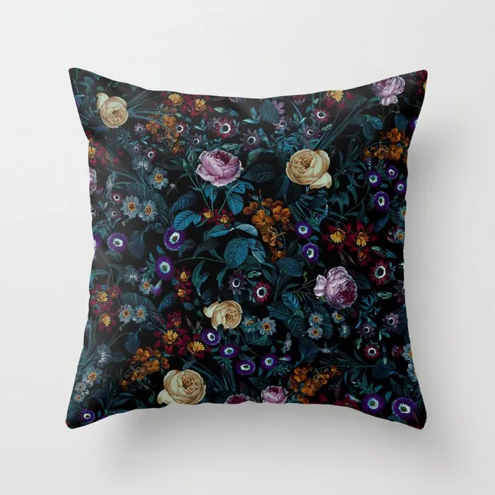 

Night Garden Pillowcase Decorative Cushion For Sofa Printed Pillow Chair Car Cushion Cover Home Decoration