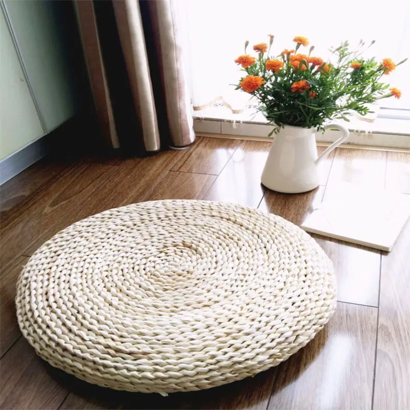 

Grass woven futon, corn skin woven mat, tatami rice, ground cattail vine, meditation, floating window, grass round cattail mat