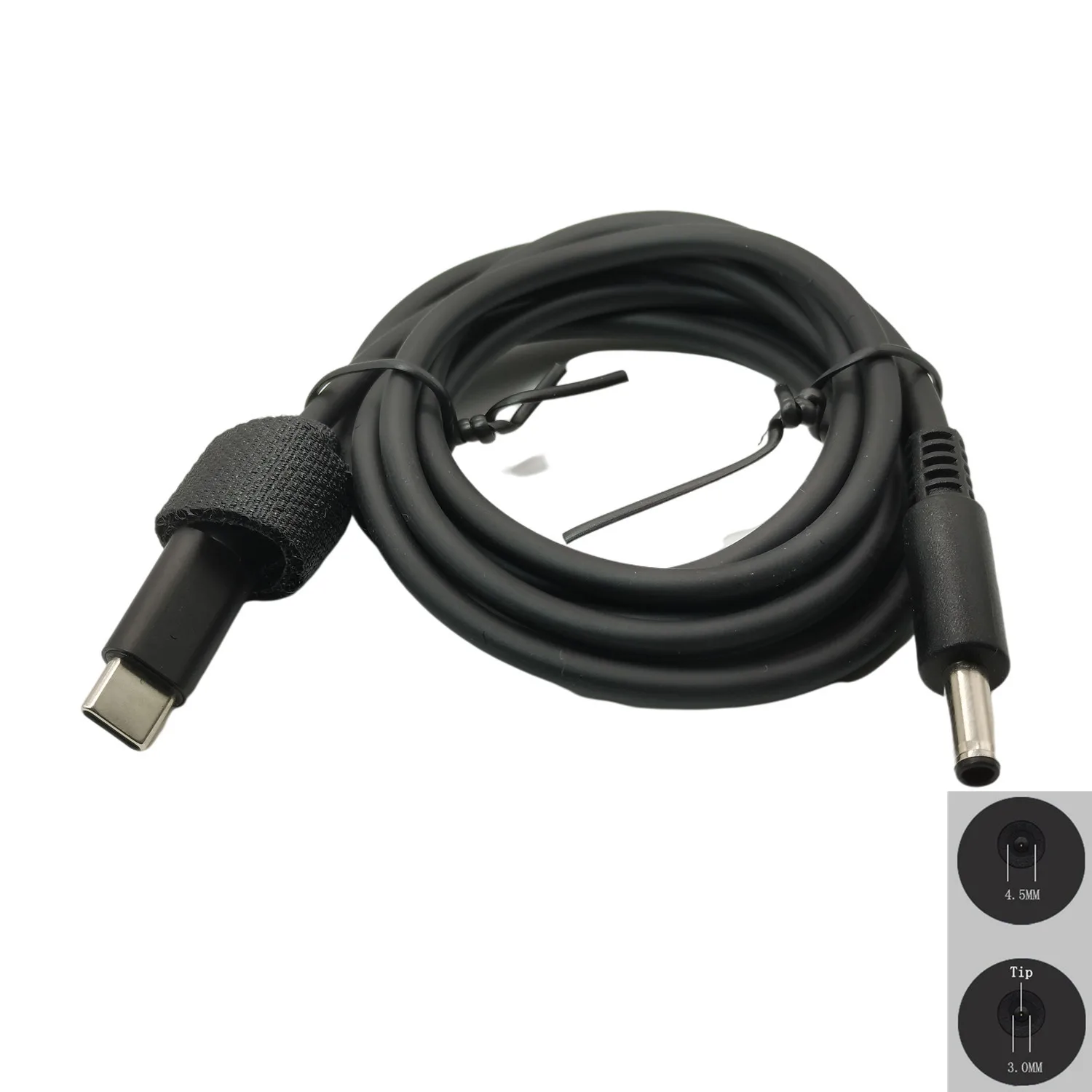 Usb tipo c Macho para dc Cabo Adaptador de Alimentação pd Carregamento Plug Dell Laptop 65w dc 7.4x5.0 mm 4.5x3.0 mm 1.5m - Imagem 2