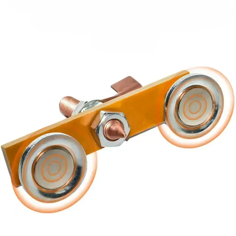 Magnetic Welding Holders Welding Accessories Clamp Magnetic Welding Fixer 1PCS Welding Magnet Head Magnetic Welding Fix Ground Clamp Double Strong Support for Electric Ground