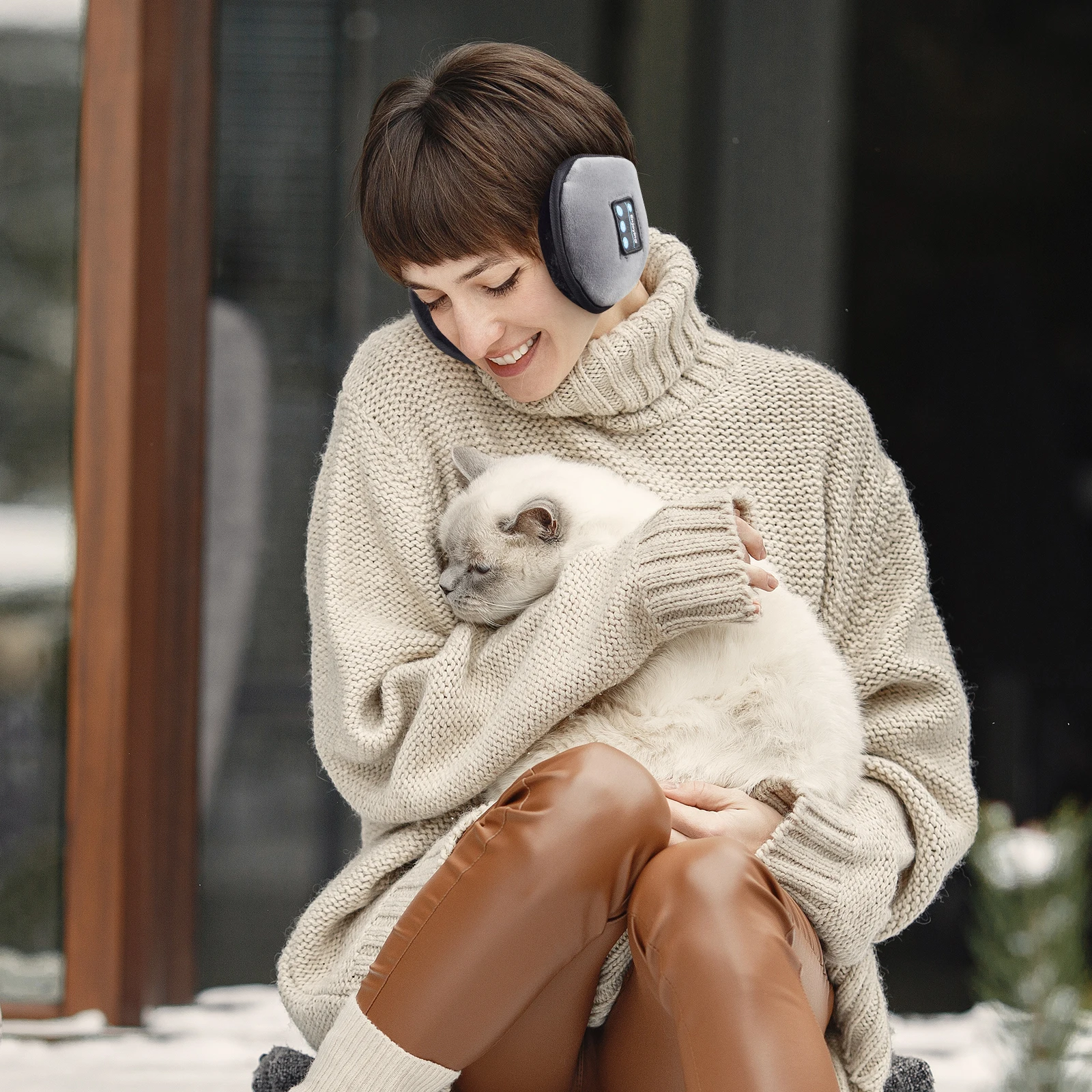 thumbnail image 2 of GRNSHTS Bluetooth Ear Muffs Headphones Ear Warmers, Gift For Men 2 of 11