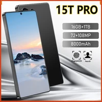 Brand New 15T Pro Smartphone 5G 7.3HD Android 15 22G+2TB Dual SIM Card Cell Phone 8000mAh Unlocked Mobile Phones Global Version