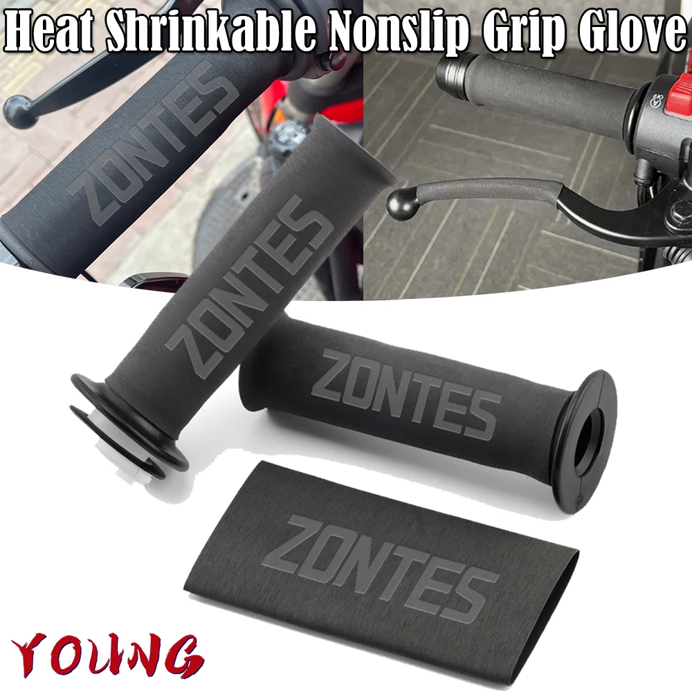 Per Zontes Zt125M 125M 350M 350D 350S 350E All Year Moto Universale Termoretraibile Grip Cover Impugnatura In Gomma Antiscivolo