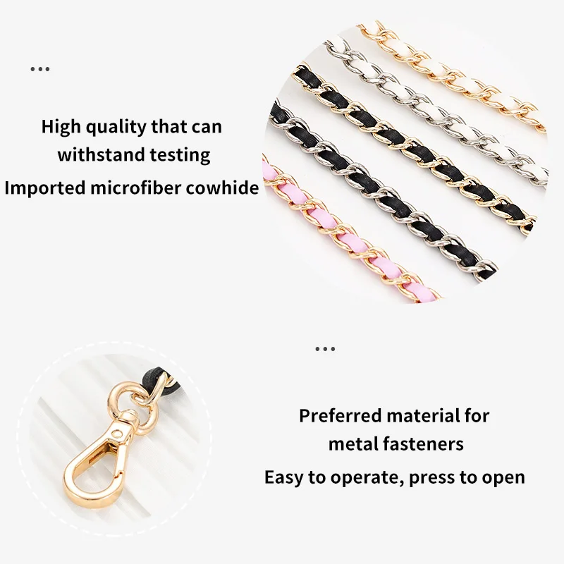 Bag Chain Luxury Brand Bag Bag Shoulder Strap Replacement Chain Metal Leather Chain Transformation Single Accessory Longchamp