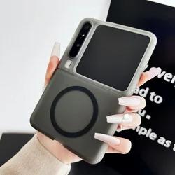 Transparent Magnet Adsorption Protective Case with All - Inclusive Camera Cover for Huawei Pura X (Translucent black)
