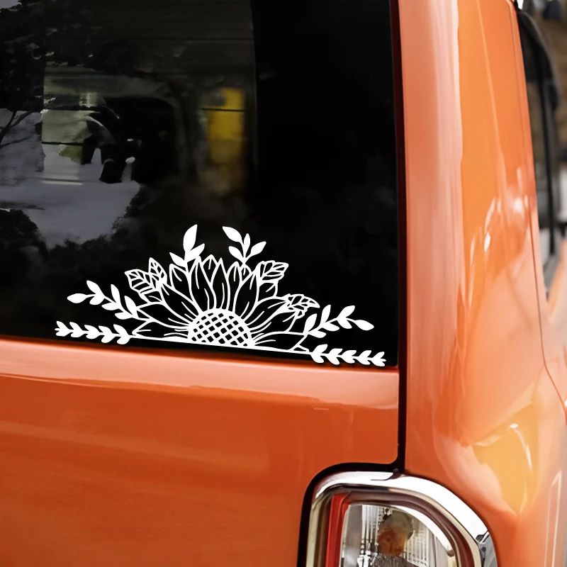 Sunflowers Bloom Creative & Funny Stickers - High Quality for Vehicle & Laptop Enthusiasts
