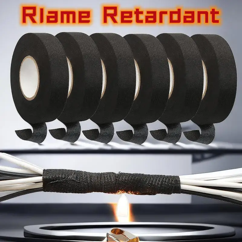 9/15/19/25MM Heatresistant Cloth Tape Wire Harness Electric Heating