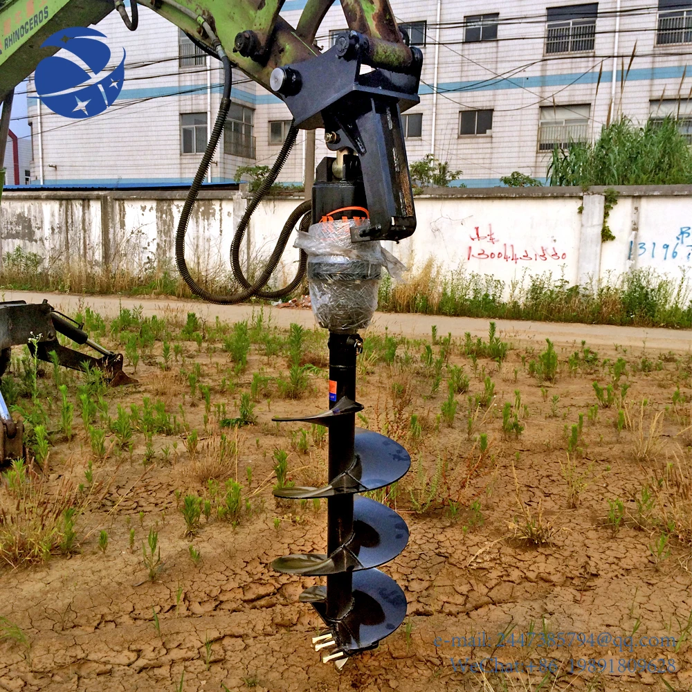 Yun YiRAY ATTACHMENTS Earth Auger Hole Drill Post Hole Digger Plant Tree for Excavator