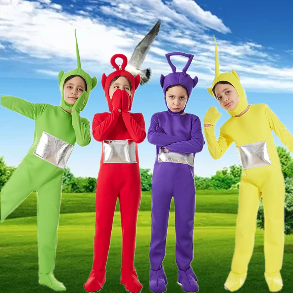 4 Colors Teletubbies Cosplay for Kids Funny Tinky Winky Anime Dipsy Laa Laa  Po Children's Day Carnival Clothes Campus Costume| | - AliExpress