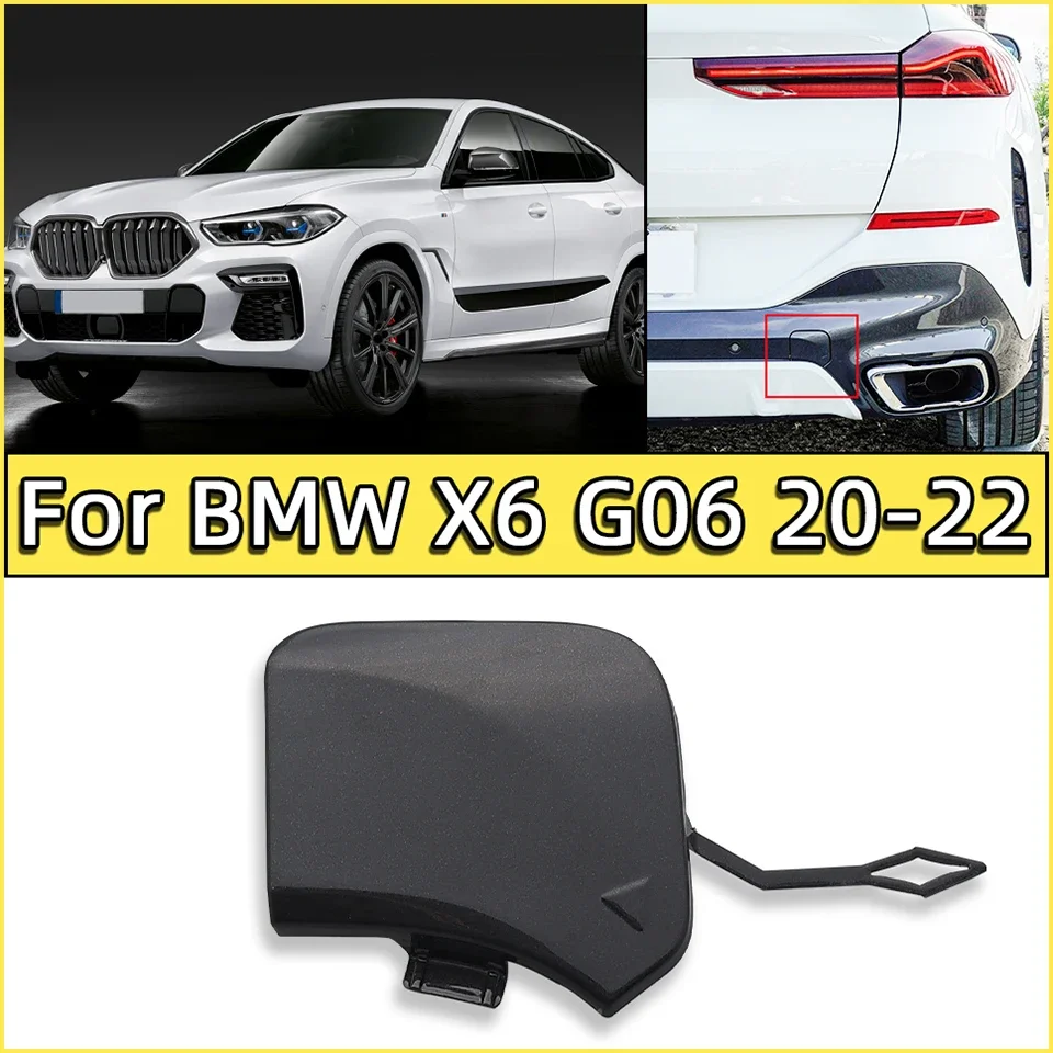 

Rear Bumper Tow Hook Hauling Cover Lid For 2020 2021 2022 Bmw X6 M-Sport G06 30dX 30iX 40iX M50dX M50iX#51128069967 Trailer Cap