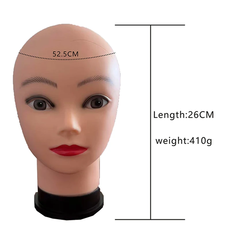 Bald Mannequin Head Wig Making Head Professional Cosmetology Women Head for Wig Making Displaying  Hair