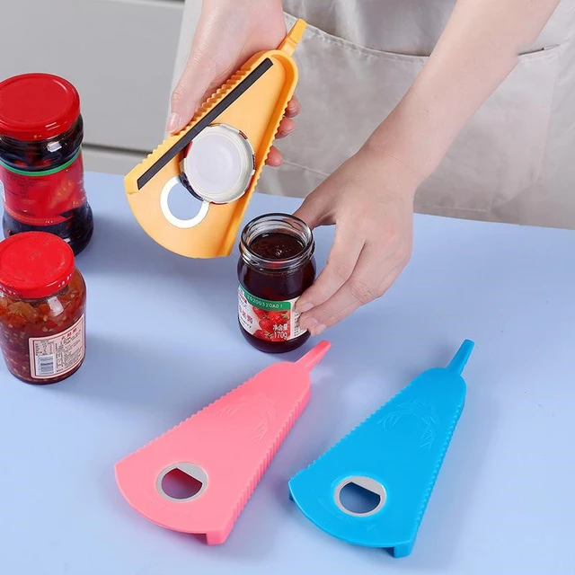 1pc Multifunctional 4-in-1 Jar Opener, Jar Gripper, Lid Opener, Can Opener, Bottle  Opener Lid Twist Off Tools Kitchen Gadgets - AliExpress