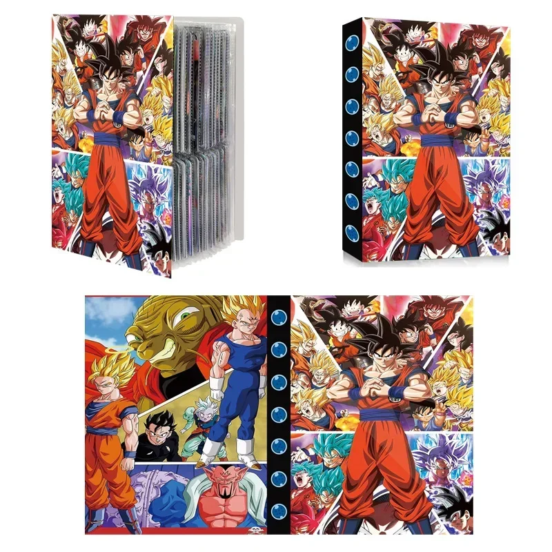 

240PCS Dragon Ball Super Saiyan Cards Album Book Collection Folder Goku Vegeta Anime Map Letter Holder Binder Notebook Toy Gifts