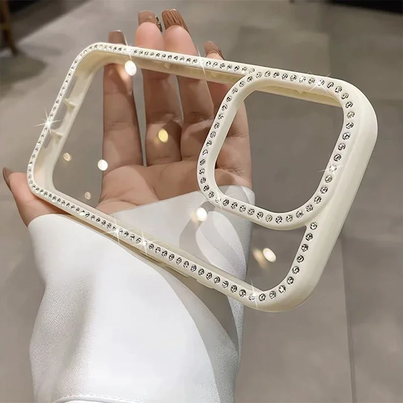 Luxury Bling Rhinestone Diamond Phone Case with Air Shockproof Cover