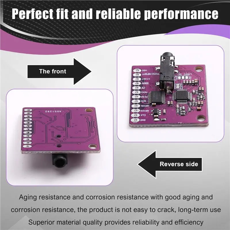 ADS1292 모듈 ECG 호흡 모듈 ECG 모니터링 개발 보드 아날로그-디지털 변환기