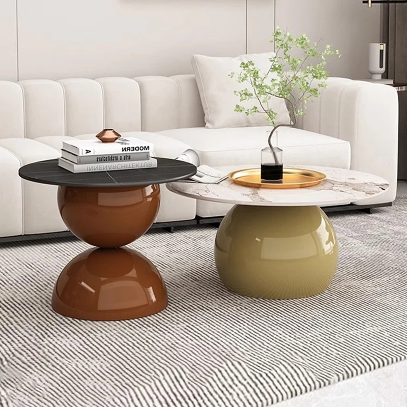 Iron Nordic Coffee Table Metal Aesthetic Ceramic Narrow Side Table Hardcover Industria Kaffee Tische Living Room Accessories