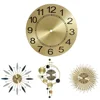 Clock Accessories Dial Face 9inch Aluminium Dial Face Arabic Numeral Diameters 243mm Flat Profile Metal Wall Clock 5