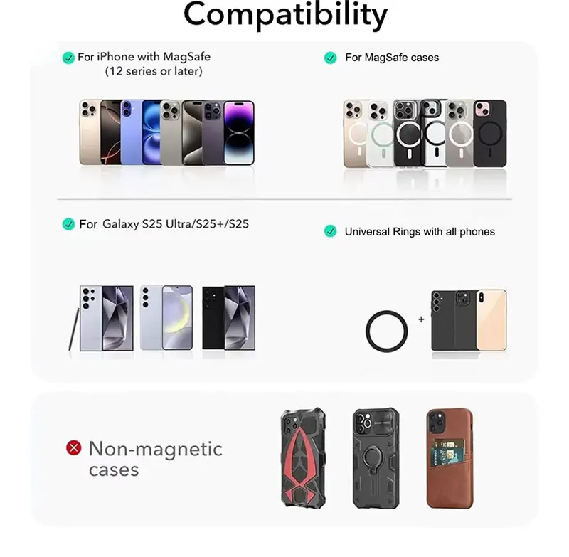 Carbonite Weave Magnetic Phone Grip and Holder