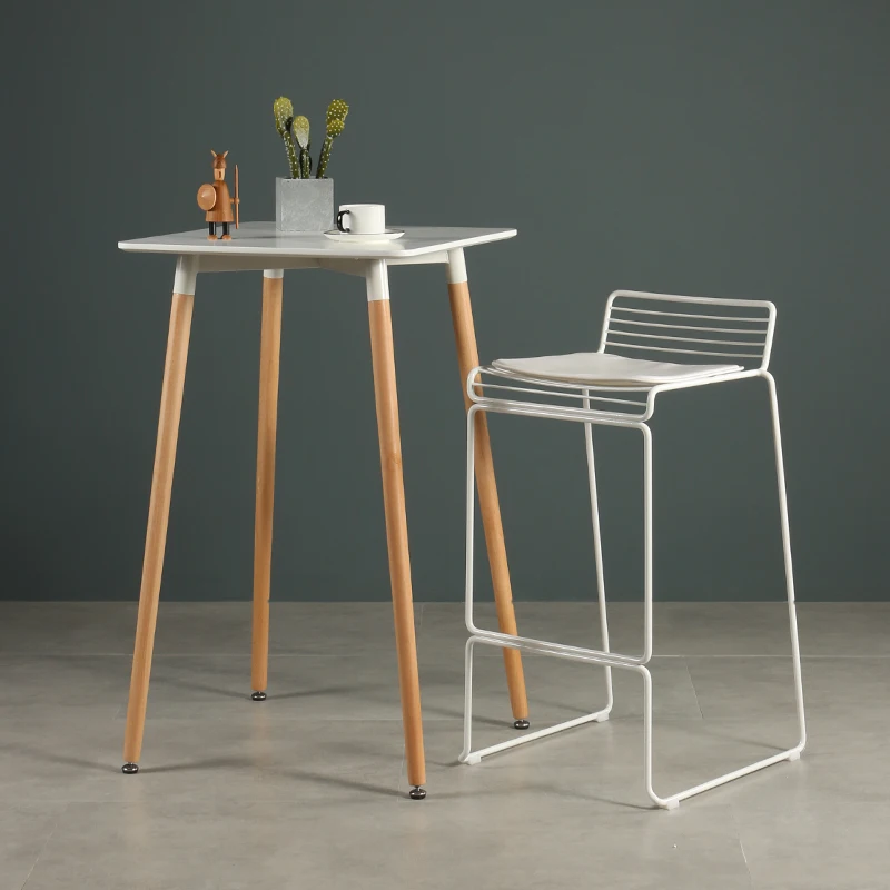 

Minimalist Modern Bar Stools Coffee Breakfast Nordic Counter Dining Chairs Design High Chaises De Salon Bar Furniture YX50BY