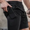 Custom Compression Shorts Men Gym Athletic Pants Your Logo Fitness Sportswear Personalized Double Layer Quick Dry Sports Shorts 5
