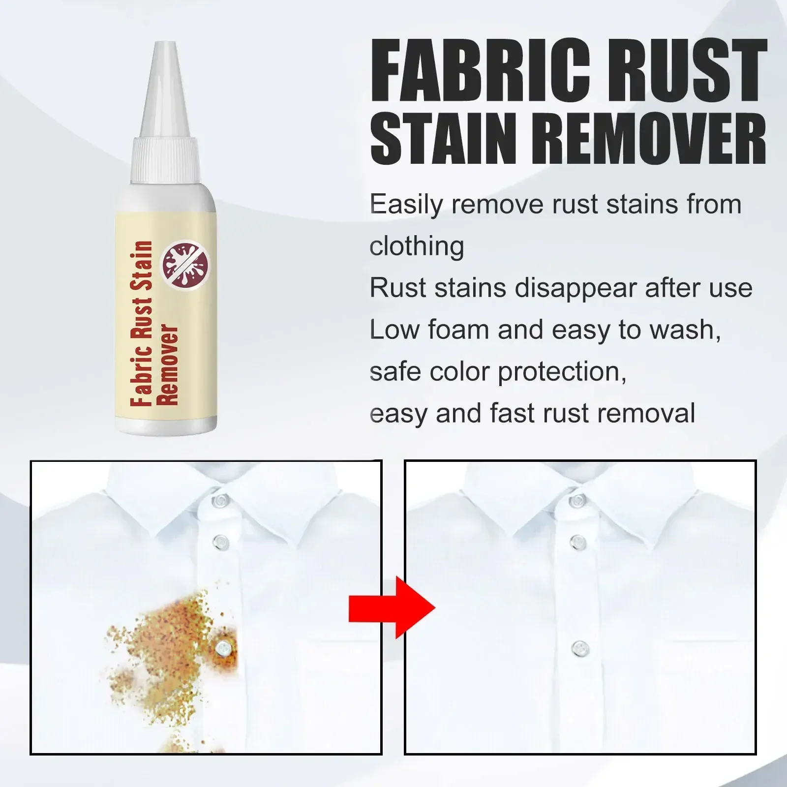 Fabric Rust Remover Clothing Detergent Stubborn Stains Removal Cleansing Agent Household Laundry Tools stain remover spray