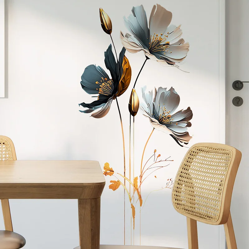 Watercolor Yumeiren Flowers Wall Stickers for Bedroom Living Room Home Decoration Wall Decal 11 Watercolor Yumeiren Flowers Wall Stickers for Bedroom Living Room Home Decoration Wall Decal