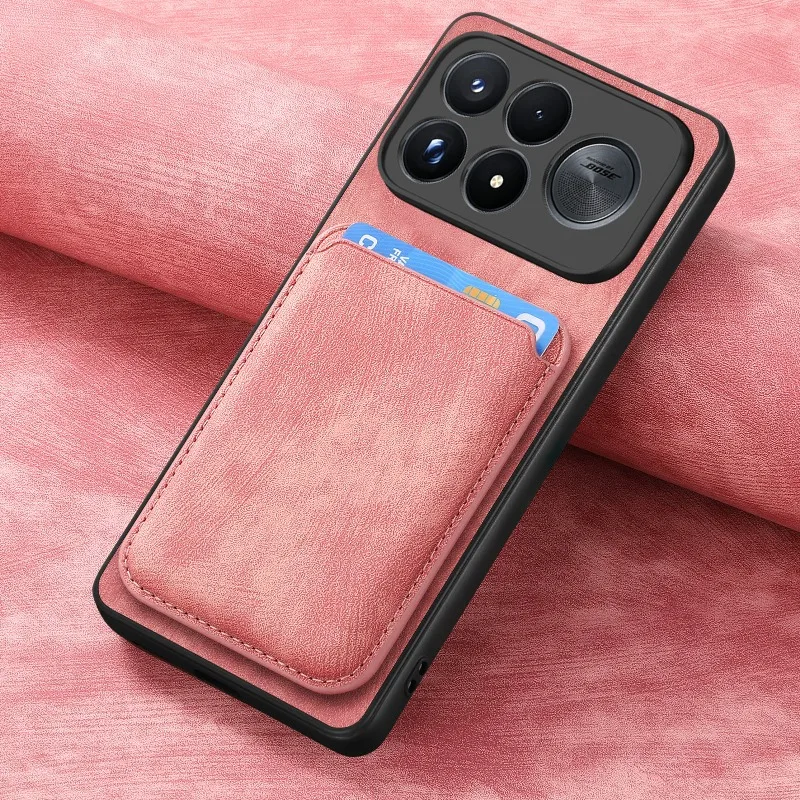Magnetic Detachable 2-in-1 Leather Wallet Case with Card Pocket
