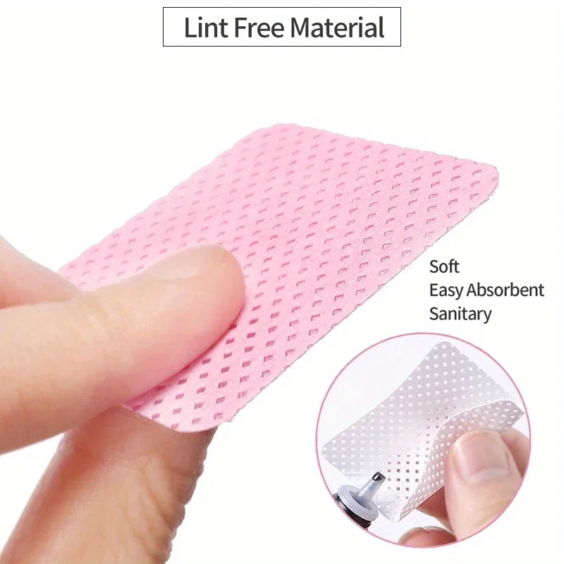 Nail Wipes Nail Polish Remover Eyelash Extension Glue Cleaning Wipes Absorbent Soft Removal Tool for Art