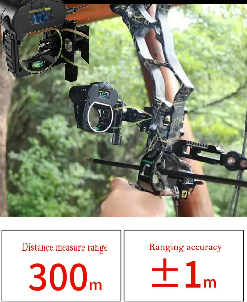 LaserRangefinderFivePinFastAdjustmentSightRangingBowAiming