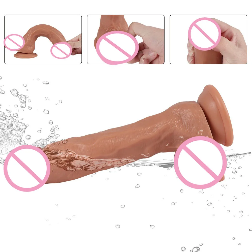 Premium Water Spray Suction Cup Dildo Sex Toys Sucker with 3XLR Connector for Sex Machine Attachments Adult Masturbation Novel sex toy