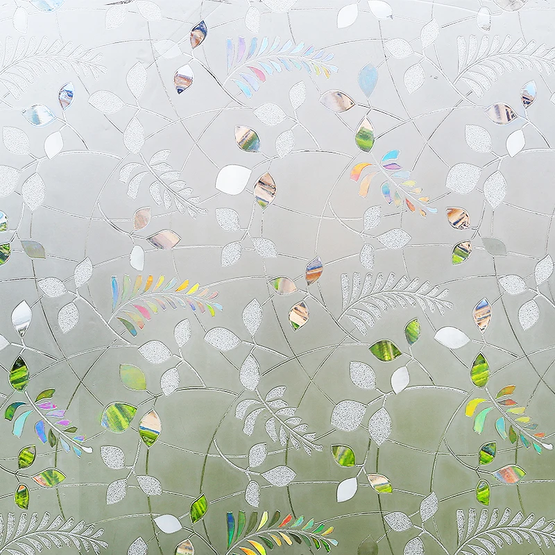 Window Privacy Film Static Window Clings Vinyl 3D Window Decals Window Stickers Rainbow Window Film for Glass Door  Anti UV