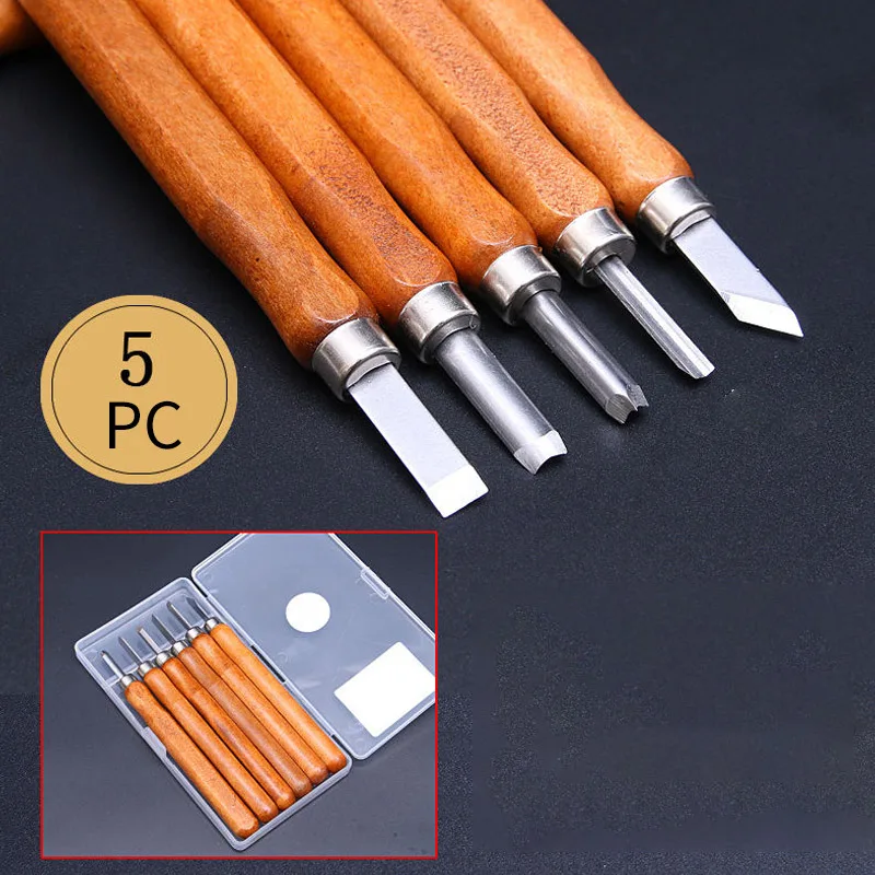 Professionelles Holzschnitzmeißel-Set mit Holzschnitzwerkzeugen aus Kohlenstoffstahl, geeignet zum Schnitzen von Tischlern und Anfänger – Detail 9