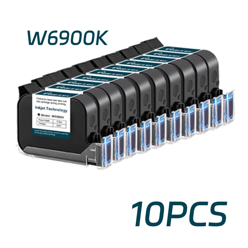 12.7mm A Level Original Ink 10pcs Cartridge Quick Dry Black B Level Handheld Ink