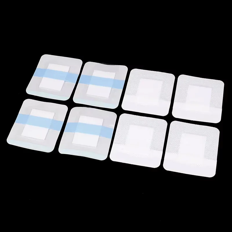 10-Piece Waterproof Transparent Tape - Breathable PU Film Medical Adhesive Plaster
