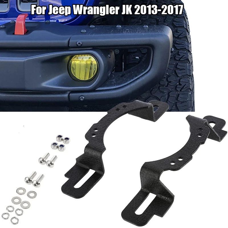 

LED Fog Light Mounting Bracket 10th Anniversary Editions For Jeep Wrangler JK 2013-2017