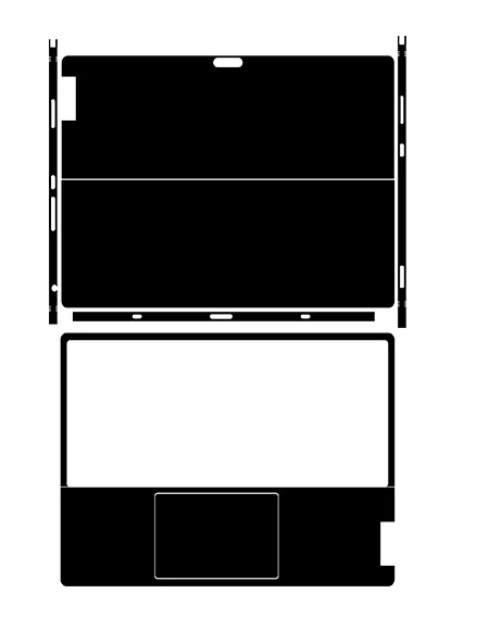 1X Top + 1X Palmrest Custodia In Pelle Pellicola Per Lenovo Ideapad Duet 5I P400 Z400 Z410/Flex 3 15 1580 S210 Touch S210T Ideapad Y550
