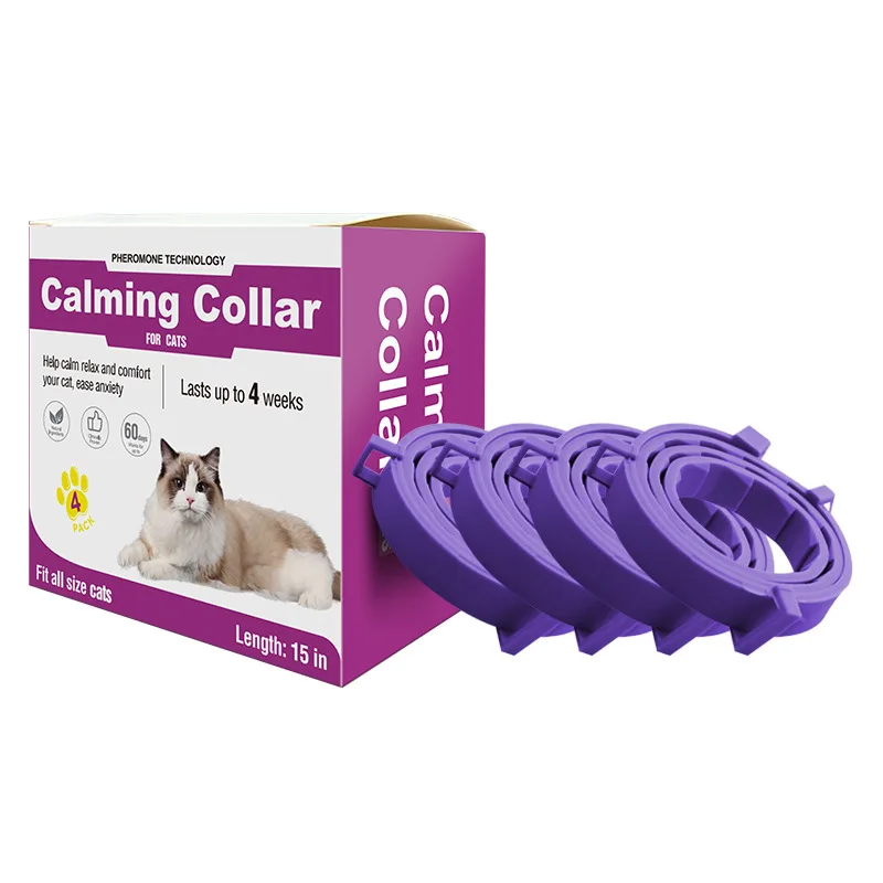 4 packs mosquito repellent and soothing calendar collar pet cat and dog supplies adjustable size decorative collar