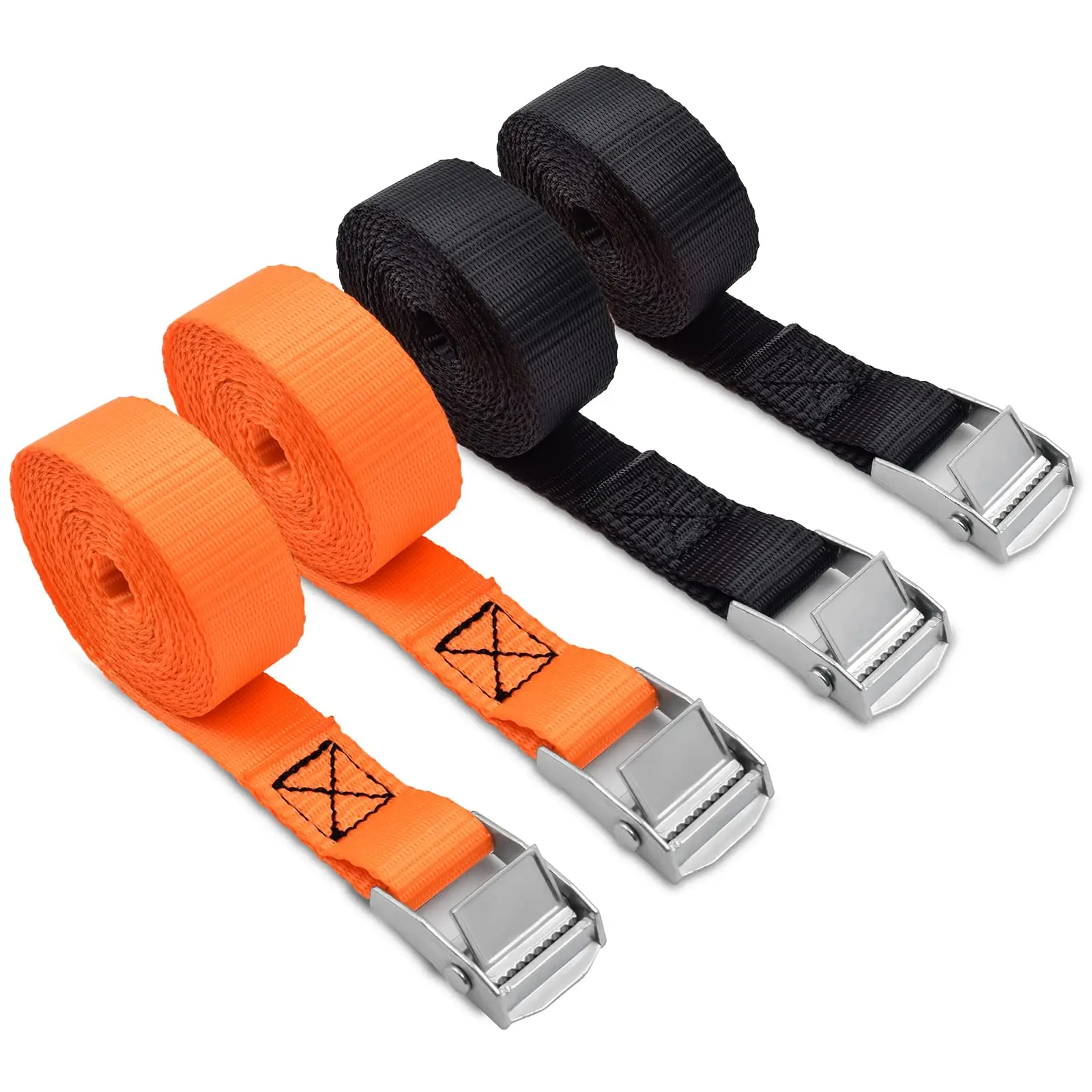 Tie Down Straps Adjustable Lashing Straps Ratchet Heavy Duty Ratchet Tie Down Cargo with Cam Buckle Suitab