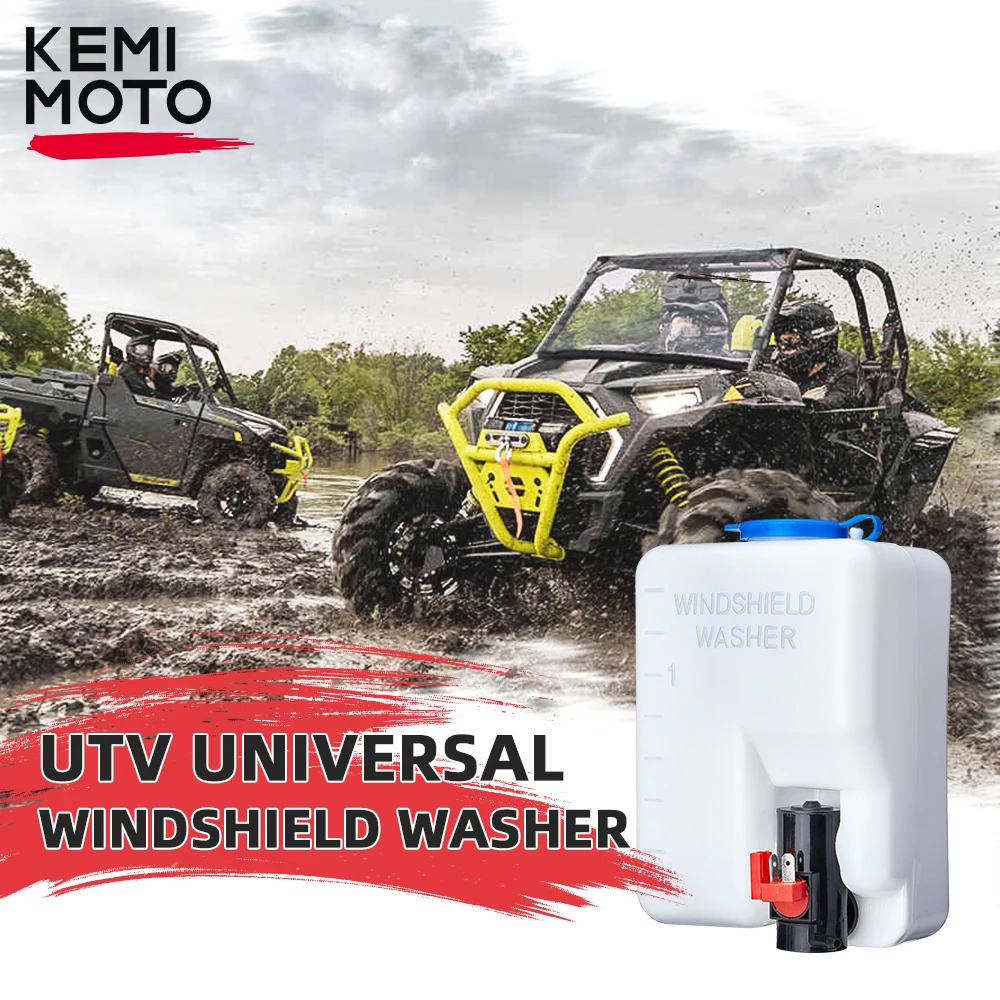 UTV Windshield Washer Bottle Tank Pump Wiper for Can Am Maverick X3 MAX R Turbo 4X4 Compatible with Polaris RZR 1000 XP 4g sim card 8mp 4k high speed dome ptz with wiper ip camera outdoor 990x zoom auto zoom tracking temperature display cctv camera