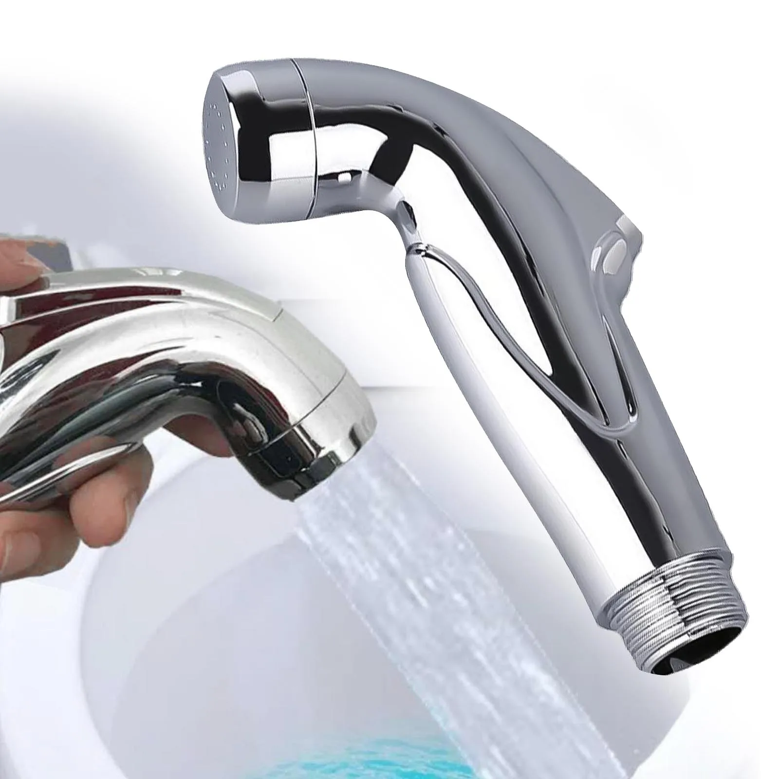 

ABS Bidet Spray Handheld Toilet Faucet Sprayer Held Sprayer Head Hand Bidet Spray Bathroom Self Cleaning Shower Head Hand Faucet