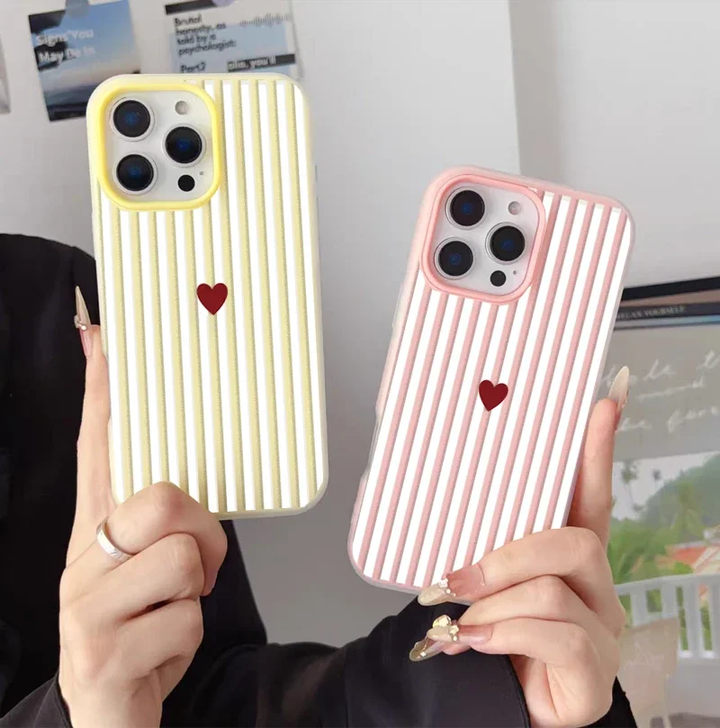 Colorful Vertical Stripes Candy Matte Soft Phone Case