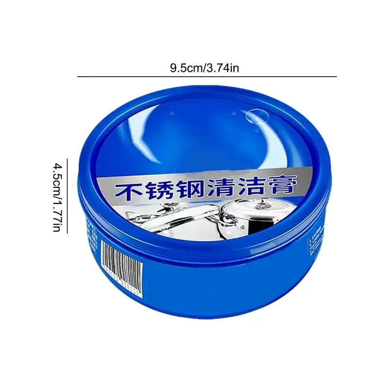 Stainless Steel Clean Wax 300g Stainless Steel Appliances Cleaner Metal Polishing Cream Household Supplies Pot Bottom Polish For