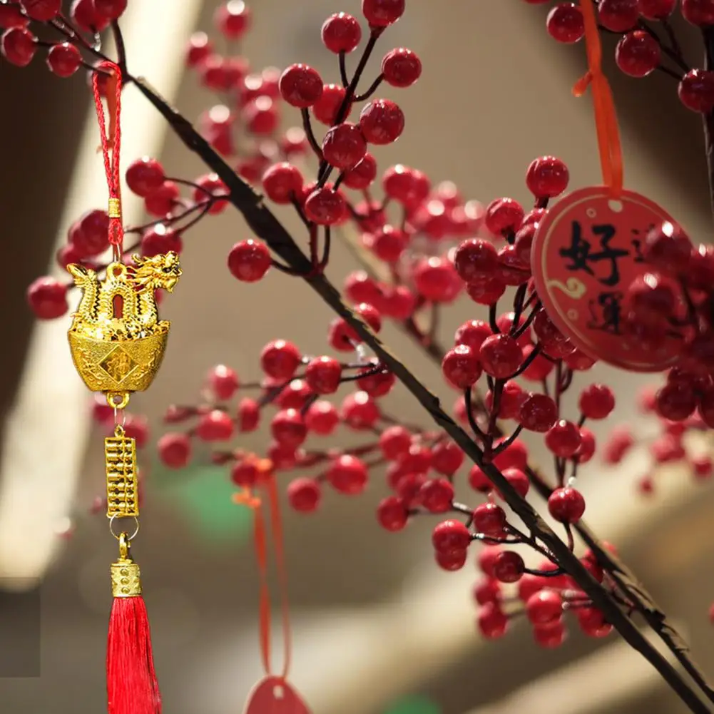 

Подвеска в виде китайского зодиака, дракон, золотистый дракон, подвесное украшение 2024 Год Дракона, праздник весны, для помещений и улицы