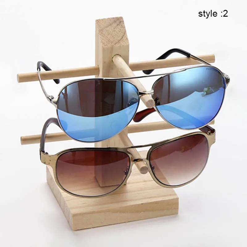1 Pcs Wood Sunglass Display Rack Shelf Wooden Durable Eyeglasses Show Stand Holder Home Organizer Space Saving Shelf