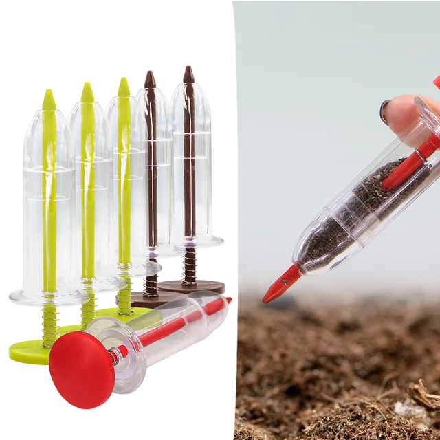 Mini Sower Hand-held Garden Sowing Supplie Tool Spring Flower Gardening Vegetable Seeding Dispenser Syringe Seeder Light Compact Mini Sower Hand-held Garden Sowing Supplie Tool Spring Flower Gardening Vegetable Seeding Dispenser Syringe Seeder Light Compact