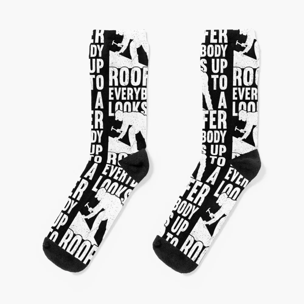 Roofer Roofing Socks Anime Socks Men Cycling Socks korean cartoon bear children s cycling gloves winter windproof fleece lined scooter mittens warm handmuff for outdoor activities