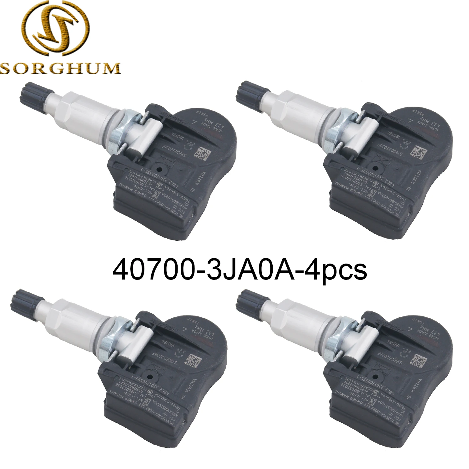 

4 pcs 40700-3JA0A TPMS Tire Pressure Monitoring Sensor For Infiniti Q50 Q70 QX50 QX56 2013-2019 For Nissan Murano 433MHz