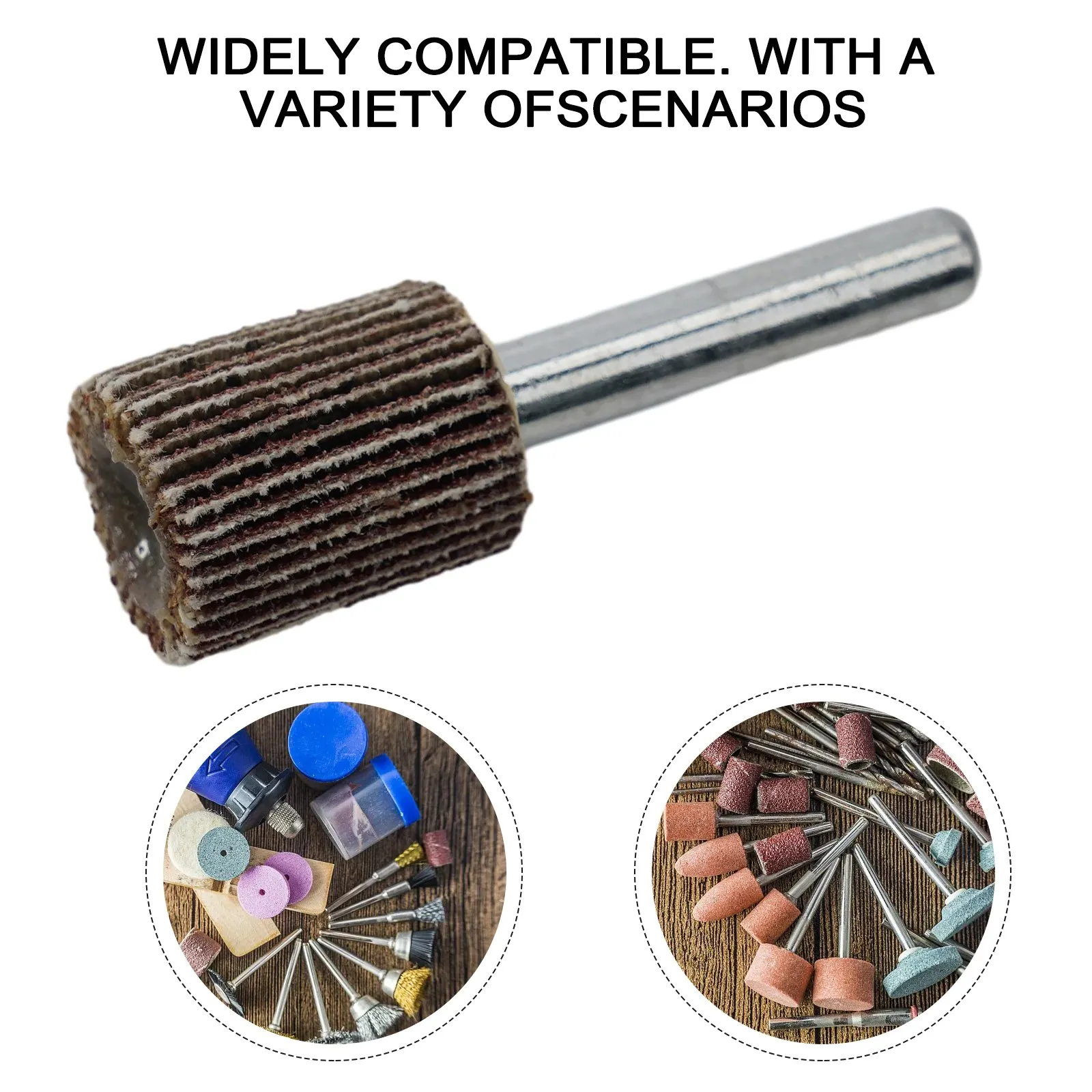 

5pcs Flap Wheel Disc 1620/25/30/40mm 80 Grit For Furniture Handicrafts Polishing Red Grinding Wheel Emery Cloth Hand Tools