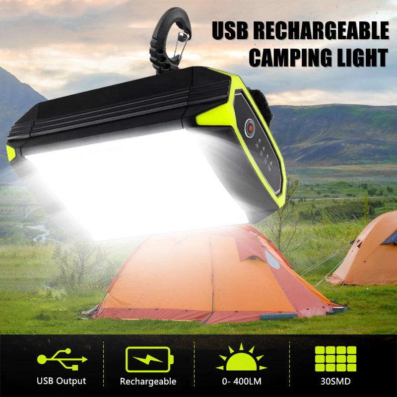 

30LED Portable Lanterns USB Rechargeable Waterproof Portable Campfire Chandelier Tent Lights Flashlight Outdoor Camping Light