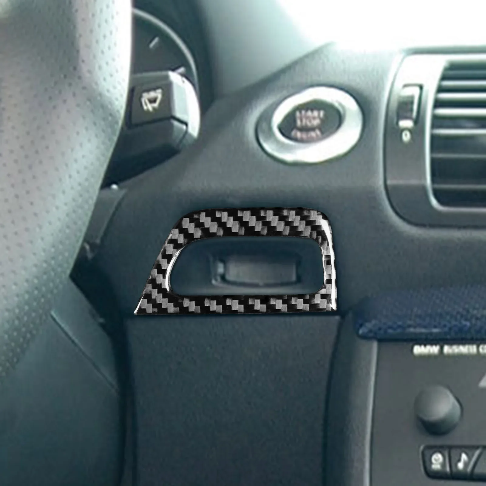For BMW E81 E82 E87 E88 1 Series Interior Accessories 2008-2013 Gear Shift Knob Dashboard AC Outlet Carbon Fiber Cover Stickers